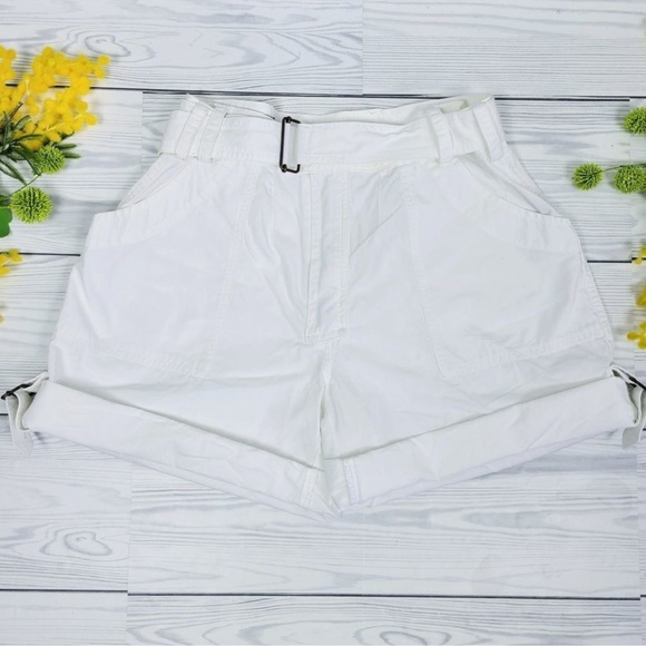 Ralph Lauren White High Waist Shorts - Picture 1 of 5